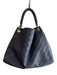 Louis Vuitton Navy Leather Gold hardware Top Handle Inside Pocket Bag Navy / M
