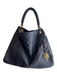 Louis Vuitton Navy Leather Gold hardware Top Handle Inside Pocket Bag Navy / M