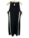 Spanx Size XL Black & White Modal & Polyester Tank Dress Midi White Stripe Dress Black & White / XL