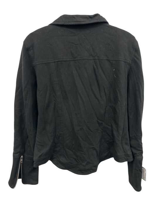 Cynthia Rowley Size XL Black Cotton Zipper Long Sleeve Jacket Black / XL