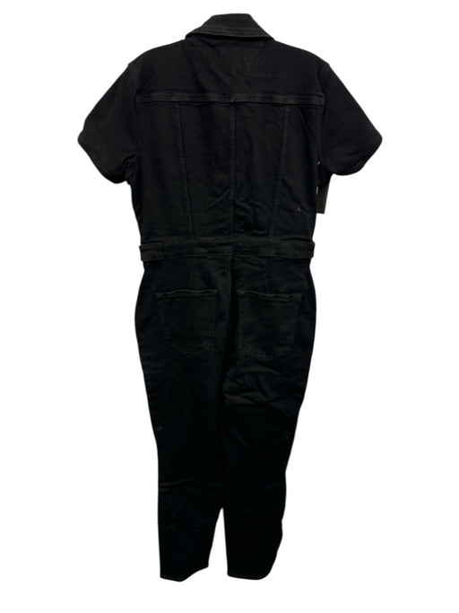 Good American Size 4 Black Cotton & Elastane Denim Multiple Pockets Jumpsuit Black / 4