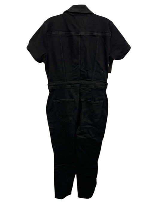 Good American Size 4 Black Cotton & Elastane Denim Multiple Pockets Jumpsuit Black / 4