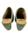 John Fluevog Shoe Size 10 Green Leather Mules Belt Detail Chunky Heel Shoes Green / 10