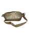Brahmin Beige Leather Croc Detail Iridescent Belt Bag metallic Bag Beige / Small