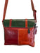 No Brand Green & Multi Leather messenger Crossbody Button Front Bag Green & Multi / Medium