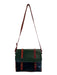 No Brand Green & Multi Leather messenger Crossbody Button Front Bag Green & Multi / Medium