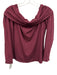 Sanctuary Size XL Purple Rayon & Spandex Off Shoulder Long Sleeve Top Purple / XL