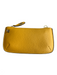 Joy Susan Yellow Leather Gold hardware Strap Incl Inside Pocket Zipper Bag Yellow / S
