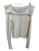 Aritzia Size S Cream Cotton & Cashmere Ribbed Woven Long Sleeve Sweater Cream / S