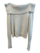 Aritzia Size S Cream Cotton & Cashmere Ribbed Woven Long Sleeve Sweater Cream / S