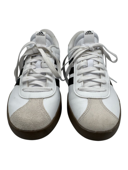 Adidas Shoe Size 9 White & Black Leather Low Top Sneakers White & Black / 9