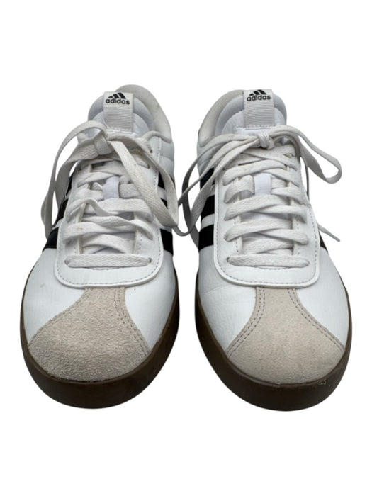 Adidas Shoe Size 9 White & Black Leather Low Top Sneakers White & Black / 9