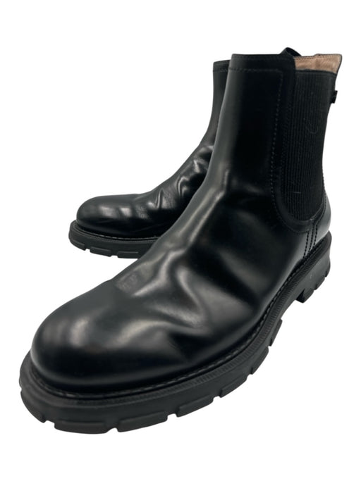 Ferragamo Shoe Size 10.5 Black Leather Solid Boot Men's Shoes Black / 10.5