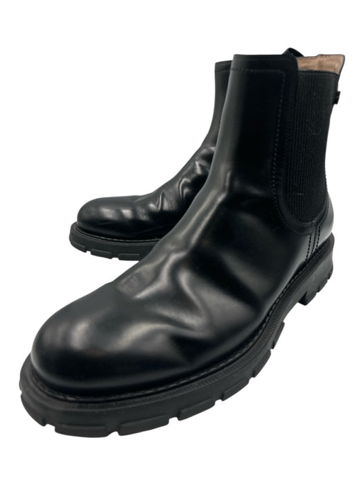 Ferragamo Shoe Size 10.5 Black Leather Solid Boot Men's Shoes Black / 10.5