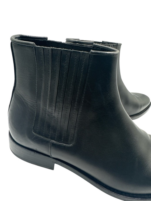 Balmain Shoe Size 44 Black Leather Solid Boot Men's Shoes Black / 44