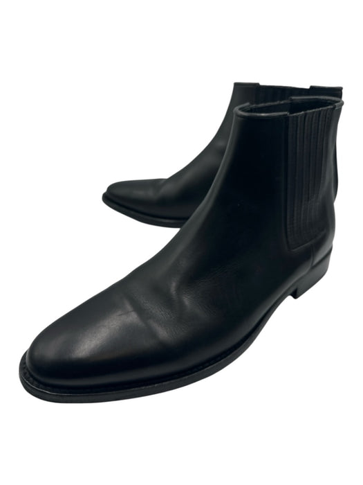 Balmain Shoe Size 44 Black Leather Solid Boot Men's Shoes Black / 44