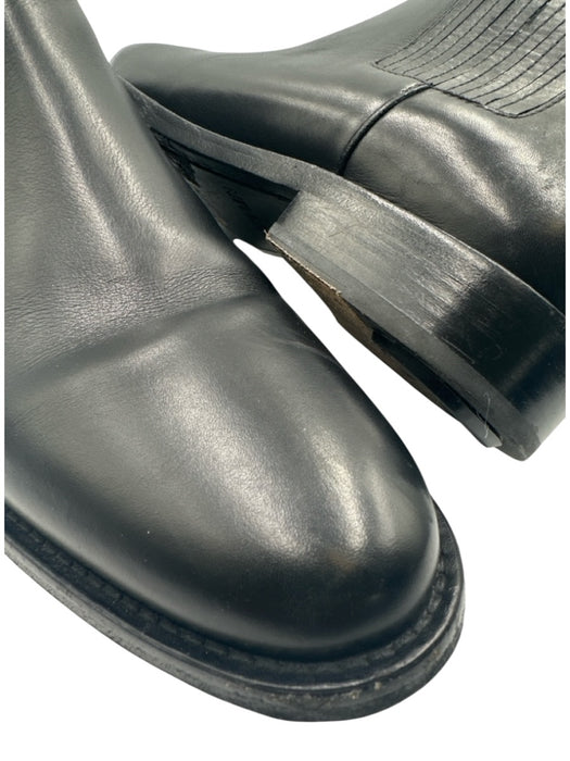 Balmain Shoe Size 44 Black Leather Solid Boot Men's Shoes Black / 44