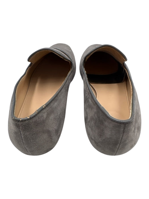 J. Crew Shoe Size 7.5 Gray Suede Square Toe Flats Gray / 7.5