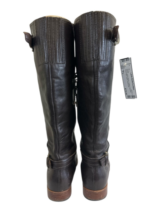 Ugg Shoe Size 7.5 Brown Leather Buckles Knee High Zipper Boots Brown / 7.5