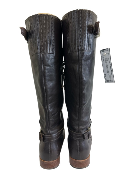 Ugg Shoe Size 7.5 Brown Leather Buckles Knee High Zipper Boots Brown / 7.5