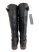 Ugg Shoe Size 7.5 Brown Leather Buckles Knee High Zipper Boots Brown / 7.5
