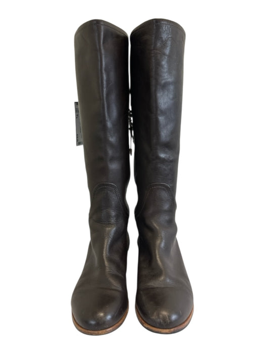 Ugg Shoe Size 7.5 Brown Leather Buckles Knee High Zipper Boots Brown / 7.5