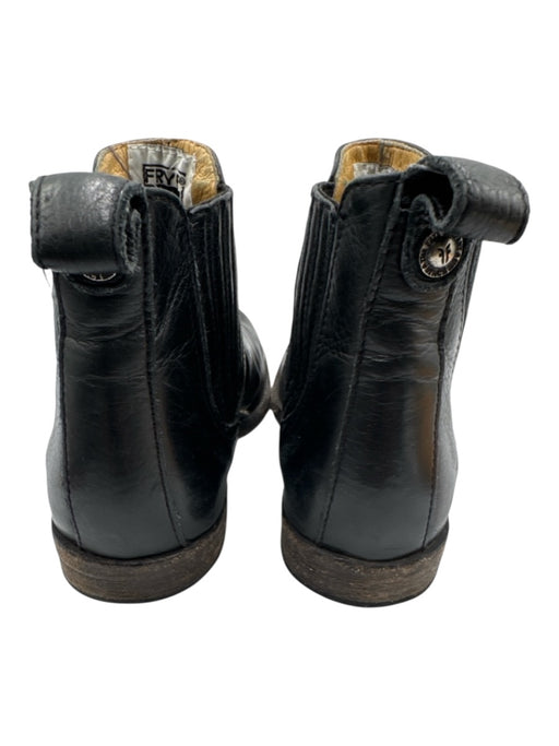 Frye Shoe Size 7 Black Leather Ankle Flat Booties Black / 7