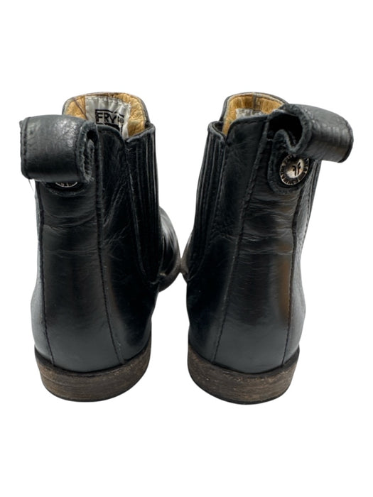 Frye Shoe Size 7 Black Leather Ankle Flat Booties Black / 7