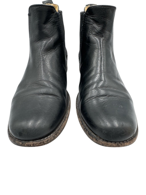 Frye Shoe Size 7 Black Leather Ankle Flat Booties Black / 7
