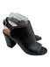 Givenchy Shoe Size Est size 8.5 Black Leather Peep Toe Studded Sandals Black / Est size 8.5