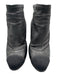 Chanel Shoe Size 38 Black Leather Gold Heel Stiletto Vintage Booties Black / 38