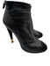 Chanel Shoe Size 38 Black Leather Gold Heel Stiletto Vintage Booties Black / 38