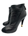 Chanel Shoe Size 38 Black Leather Gold Heel Stiletto Vintage Booties Black / 38