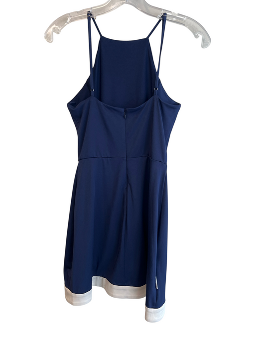 Staud Size XS Navy & white Polyester Halter Neck Spaghetti Strap Skort Dress Navy & white / XS
