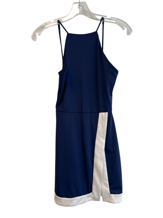 Staud Size XS Navy & white Polyester Halter Neck Spaghetti Strap Skort Dress Navy & white / XS