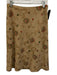 Oscar by Oscar de la Renta Size s / 4 Beige, Red & Green Wool Side Zip Skirt Beige, Red & Green / s / 4