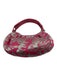 Kate Spade Pink & Silver Tapestry Croc Embossed Detail Brocade Bag Pink & Silver / XS
