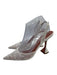 Amina Muaddi Shoe Size 40 White Lace Pointed Toe Slingback Heel Pumps White / 40