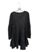En Saison Size L Black Cotton Round Neck Long Sleeve Zip Back Midi Dress Black / L
