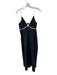 Rails Size L Black Cotton Spaghetti Strap Elastic Back Cross tie Maxi Dress Black / L
