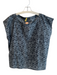 Eileen Fisher Size Est L Gray & Black No Fabric Tag Crew Neck Sleeveless Top Gray & Black / Est L