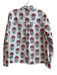 Boden Size 12 White & Multi Cotton Collared Button Up Long Sleeve Floral Top White & Multi / 12