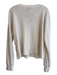 Michael Stars Size M White Polyester Blend Waffle Knit V Neck Long Sleeve Top White / M