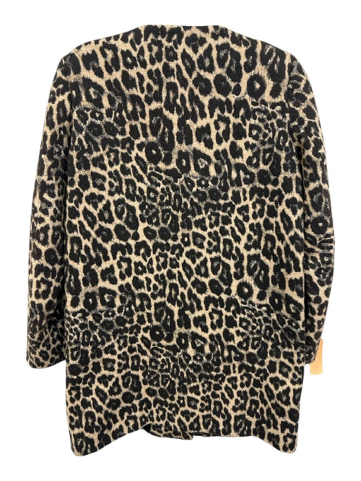 Zara Woman Size M Brown & Black Polyester & Wool Long Sleeve Zip Up Jacket Brown & Black / M