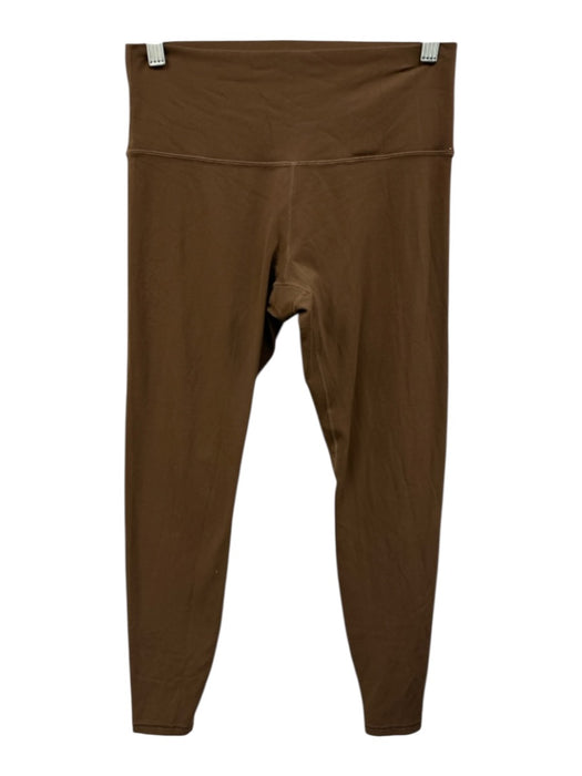 Colorfulkoala Size Medium Brown Nylon Blend Stretch Waist High Rise Leggings Brown / Medium