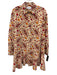 Livro Size Medium Orange, Red, Pink Cotton Long Sleeve Floral Paisley Dress Orange, Red, Pink / Medium