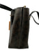 Coach Brown & Black Coated Leather Logo Hand & Crossbody Zip Close Bag Brown & Black / M