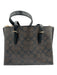Coach Brown & Black Coated Leather Logo Hand & Crossbody Zip Close Bag Brown & Black / M