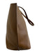 MCM Brown Leather Top Handle Logo Magnetic Close Tote Bag Brown / Large