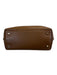 MCM Brown Leather Top Handle Logo Magnetic Close Tote Bag Brown / Large